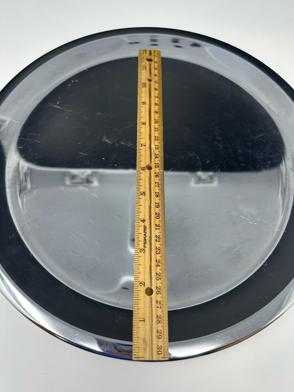 Vintage Kromex 13" Aluminum Handled Serving Tray Vogue Line A4 - Picture 6 of 6
